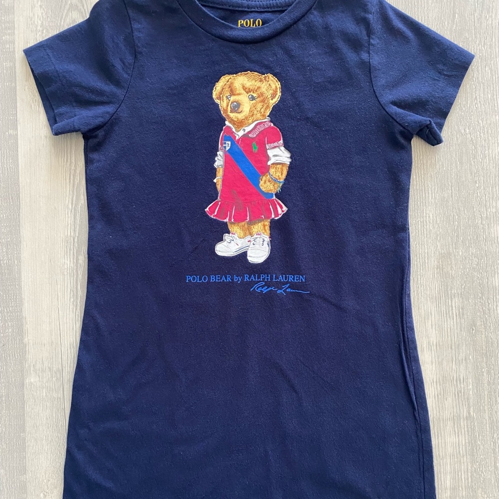 Ralph Lauren Polo Bear Jersey Tee Dress